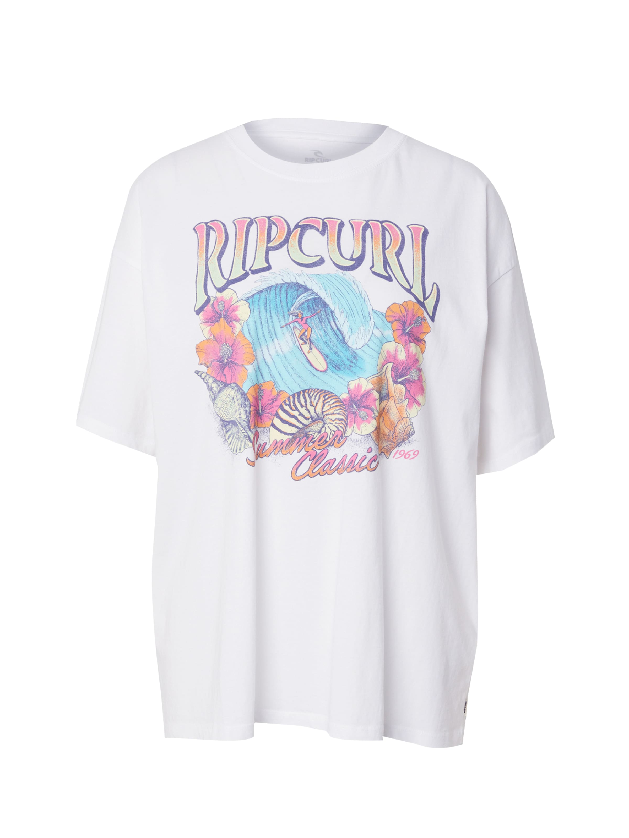 RIP CURL Toiminnallinen paita 'SUMMER CLASSIC HERITAGE' värissä valkoinen: etupuoli