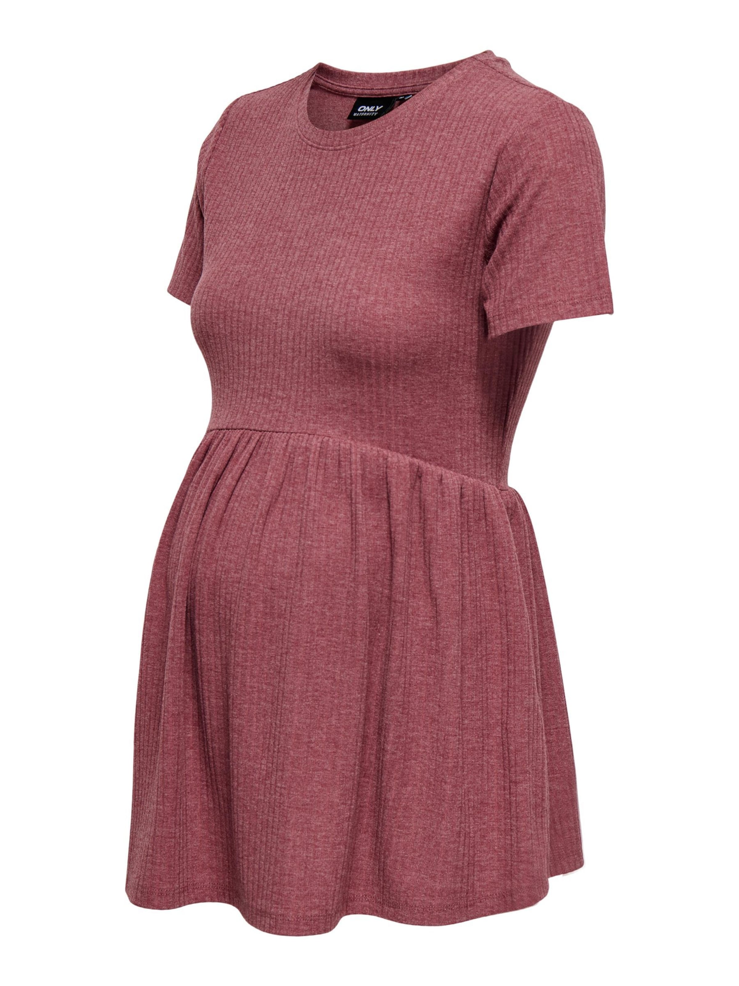 Only Maternity - Camiseta 'OLMMalaya' en marrón: frente