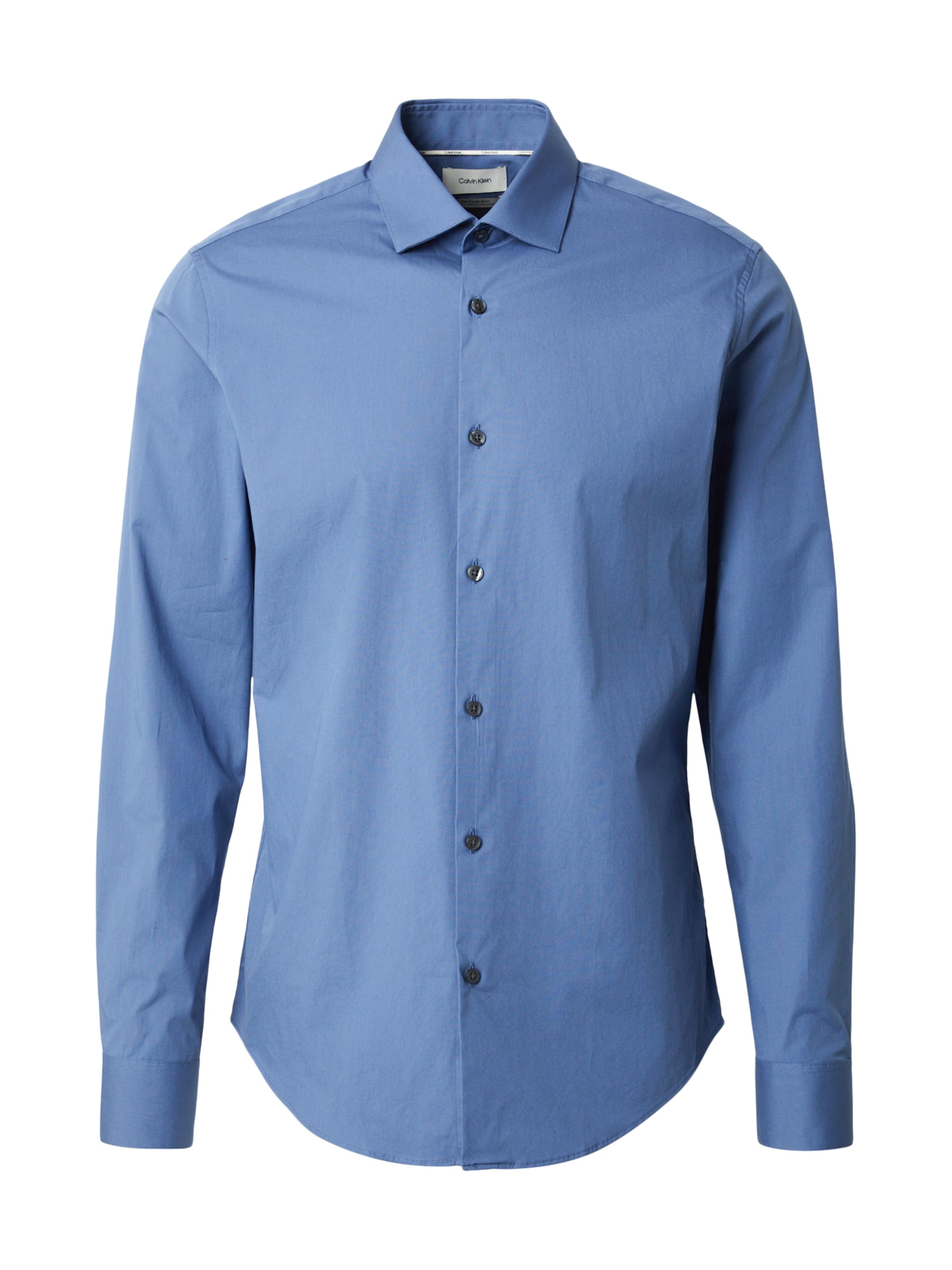 Coupe slim Chemise 'ESSENTIALS' Calvin Klein en bleu : devant