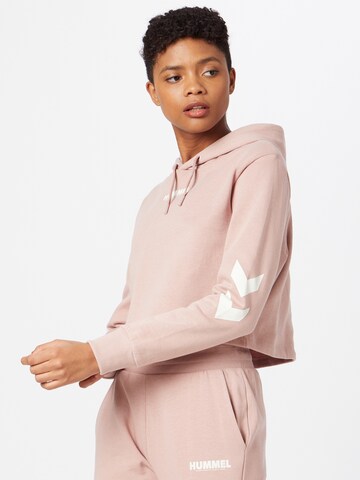 Hummel Sweatshirt 'Legacy' i rosa: framsida