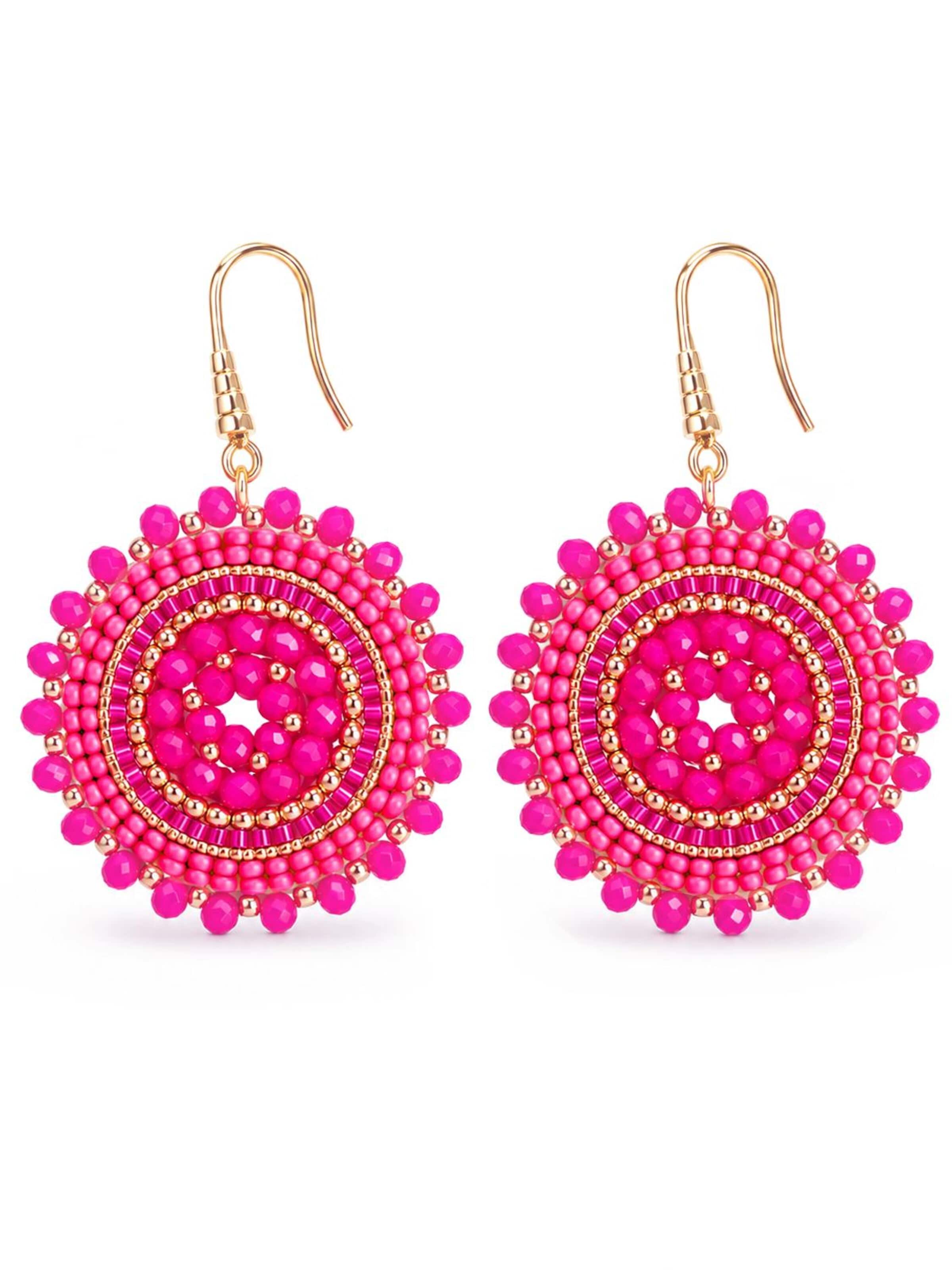Alster Herz - Brincos 'Marrakech' em rosa: frente