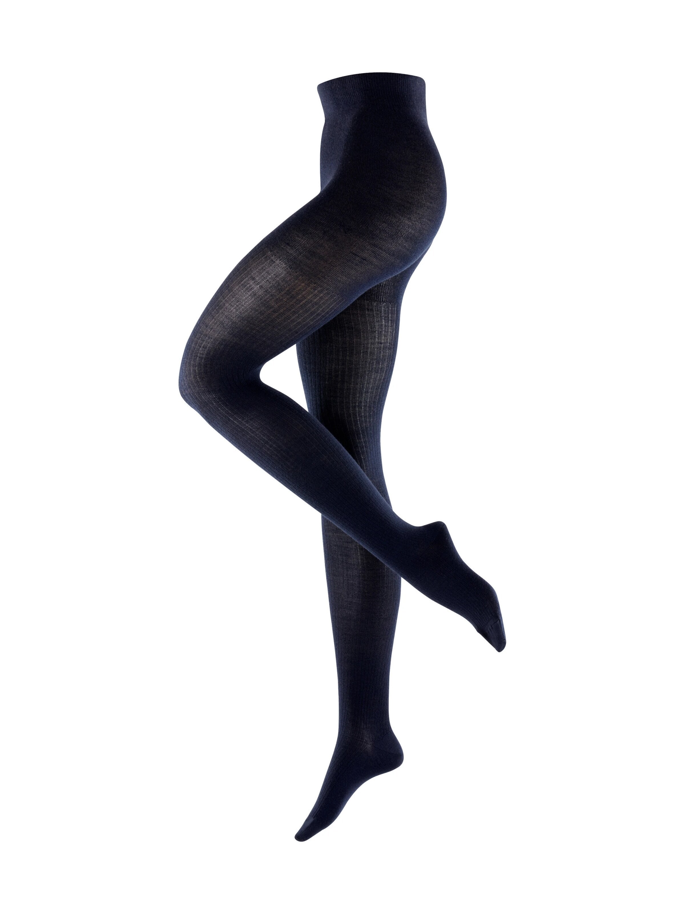 BURLINGTON Tights 'Rib Couture' in Blue: front