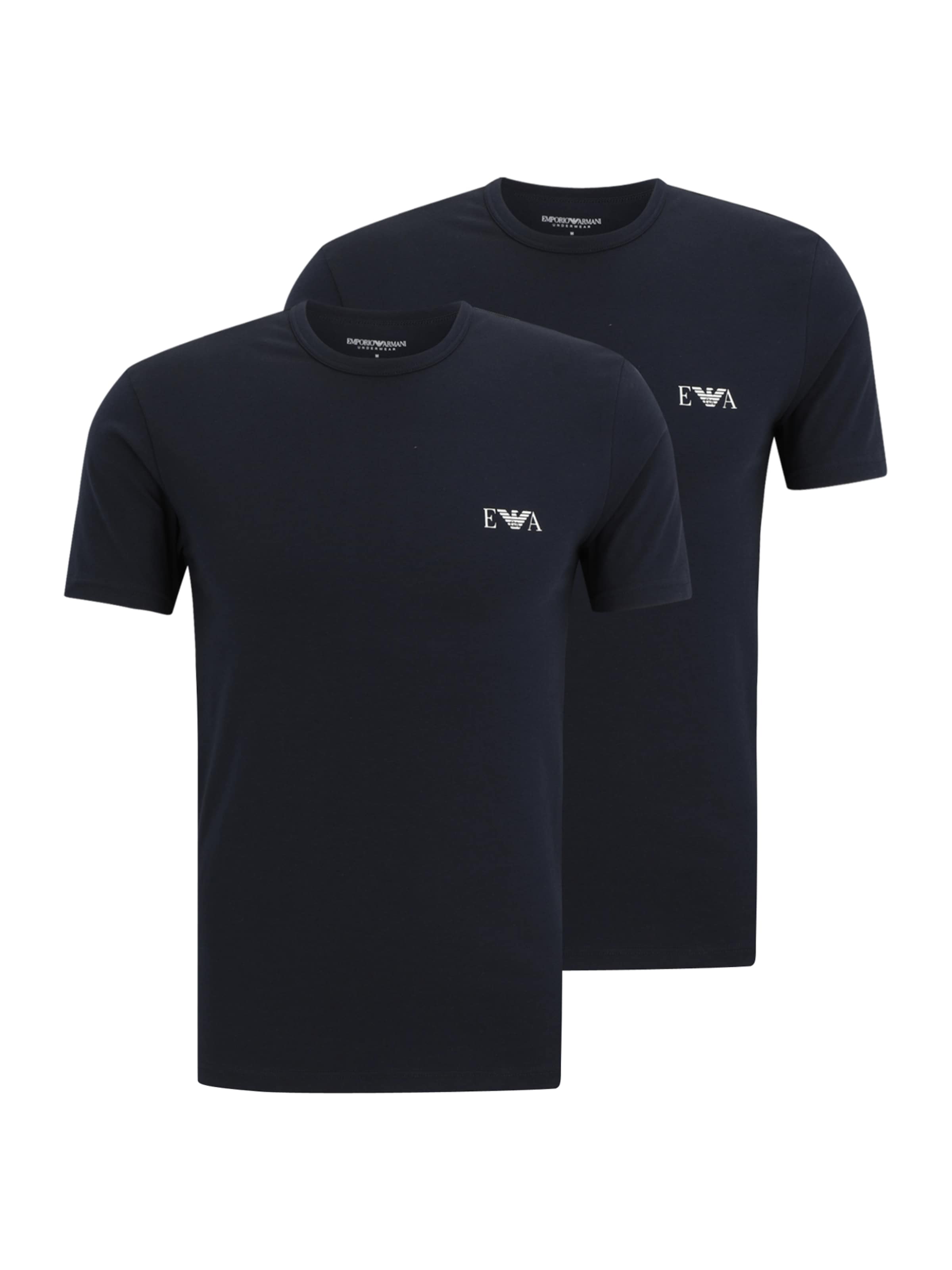 Emporio Armani T-shirt i blå: framsida