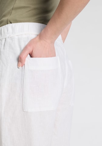 MAC Wide Leg Hose in Weiß