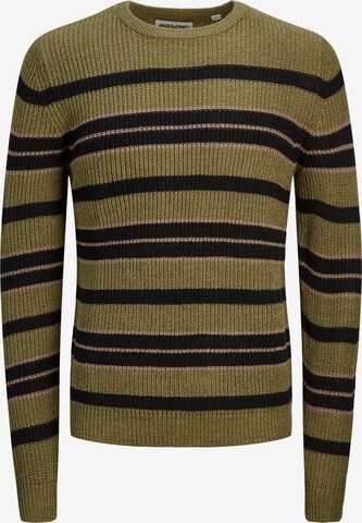 JACK & JONES Sweater in Green: front