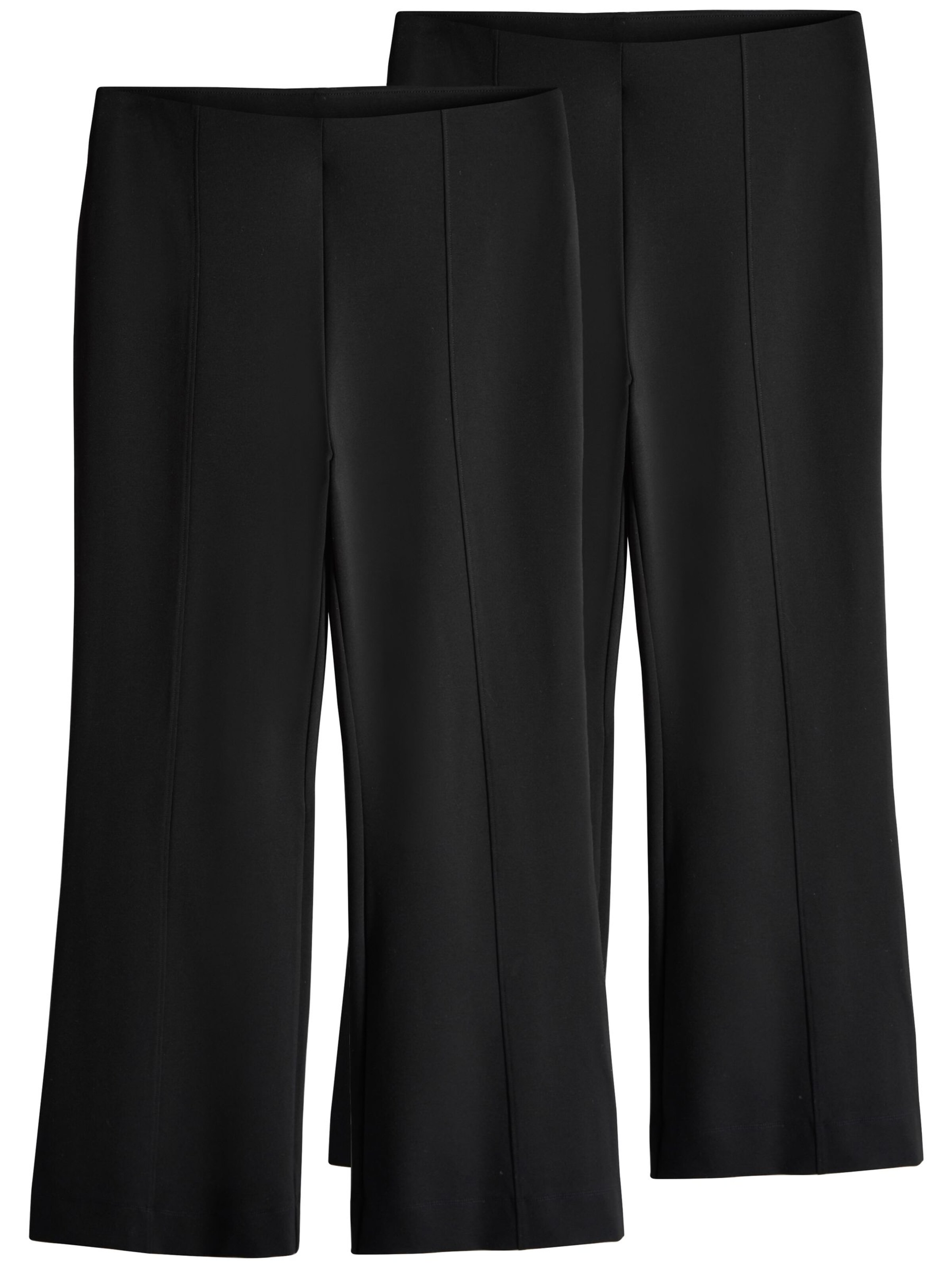 The Set tavaline Püksid, värv must: eest vaates