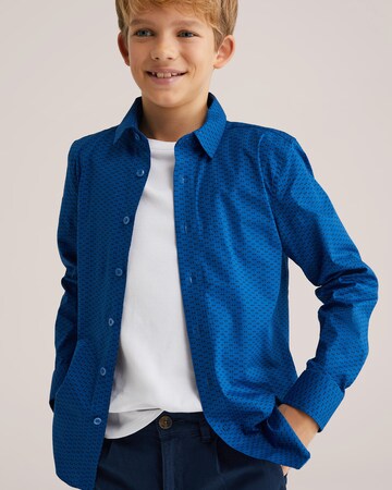 WE Fashion Средняя посадка Рубашка в Синий