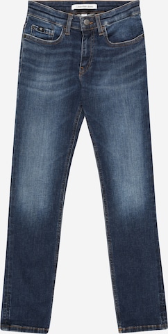 Calvin Klein Jeans Slimfit Jeans in Blauw: voorkant