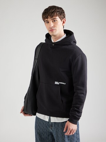 KARL LAGERFELD JEANS Свитшот 'ESSENTIAL' в Черный: сзади