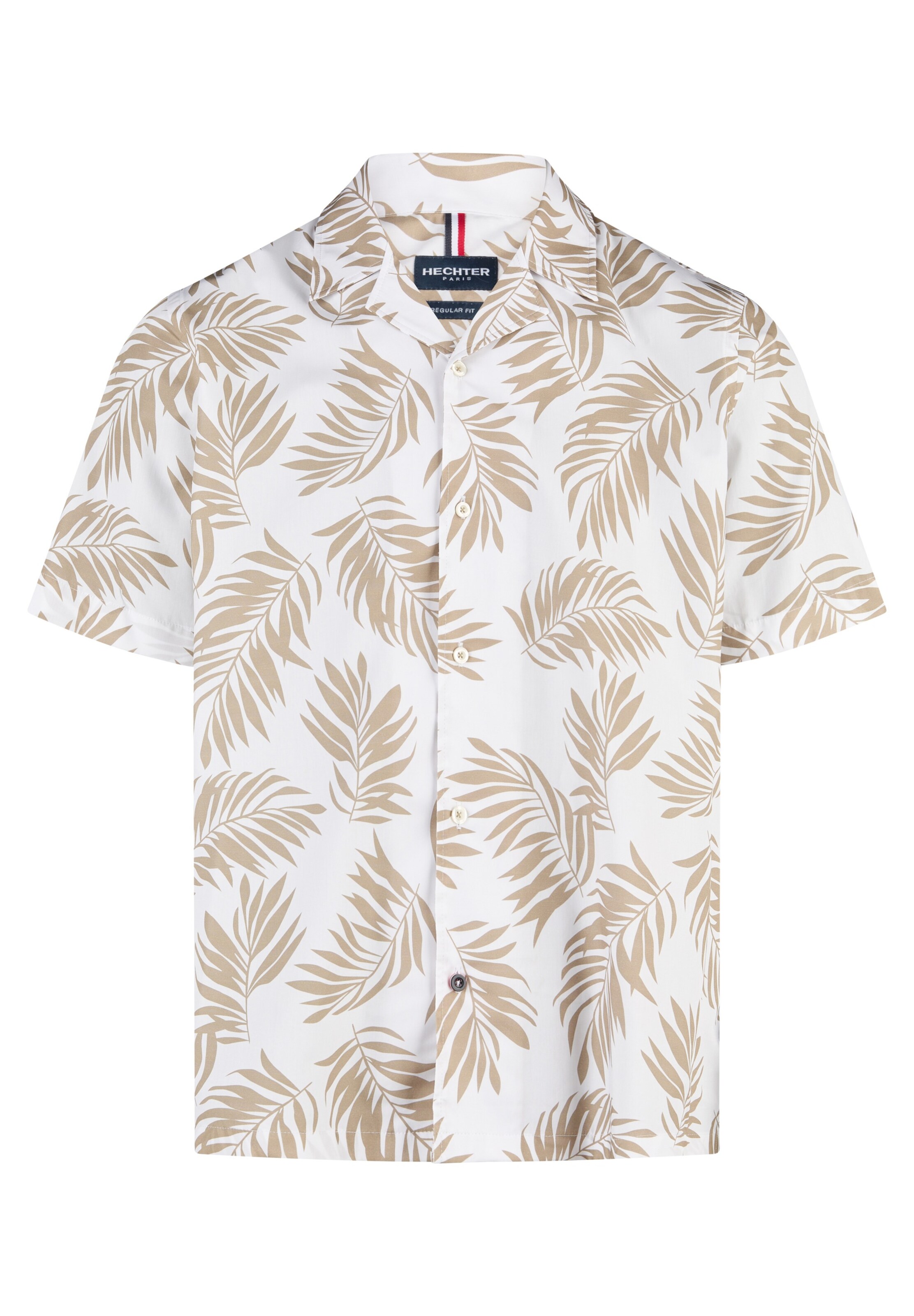 HECHTER PARIS Button Up Shirt in Beige: front