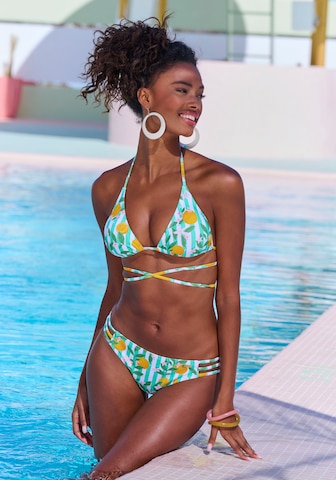 BUFFALO Triangel Bikini in Groen: voorkant