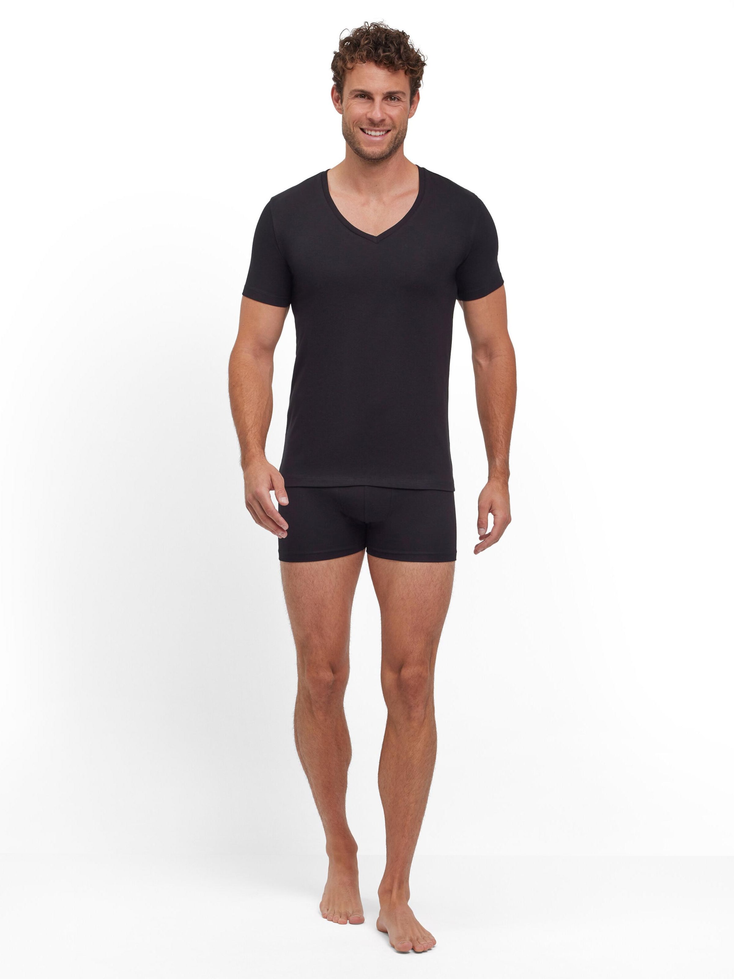FALKE Unterhemd '2-Pack'‌‌‌‌‌‌ in Schwarz: Vorderseite