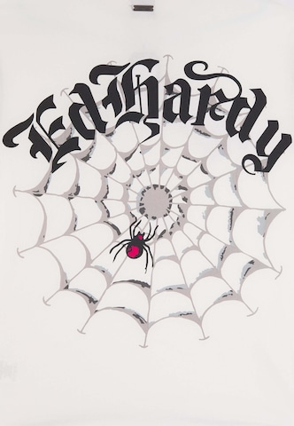 Ed Hardy Shirt 'Black Widow' in White