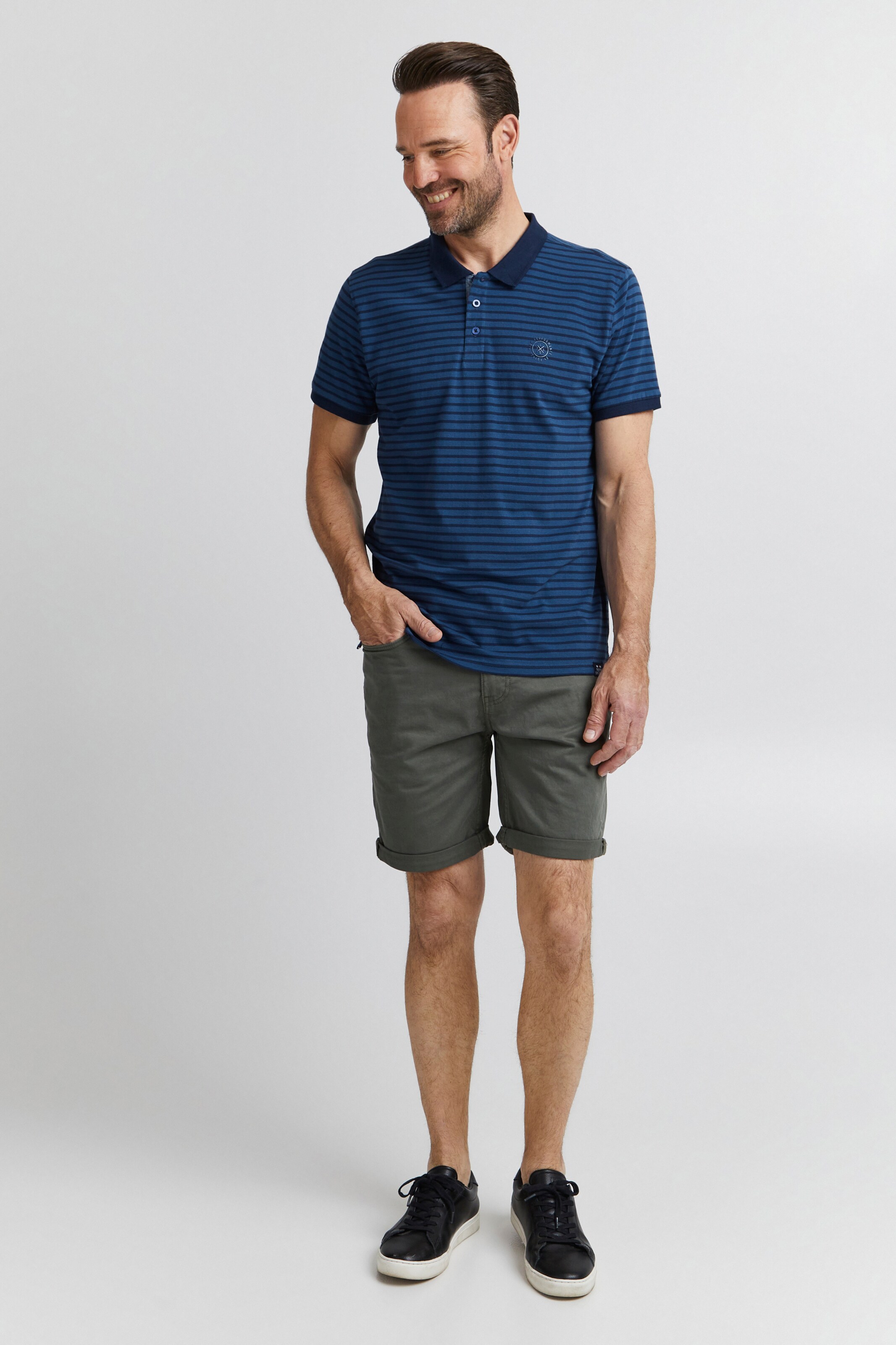 Männer Große Größen FQ1924 Poloshirt 'Corin' in Blau - CZ74243 Männer Große Größen FQ1924 Poloshirt 'Corin' in Blau - CZ74243