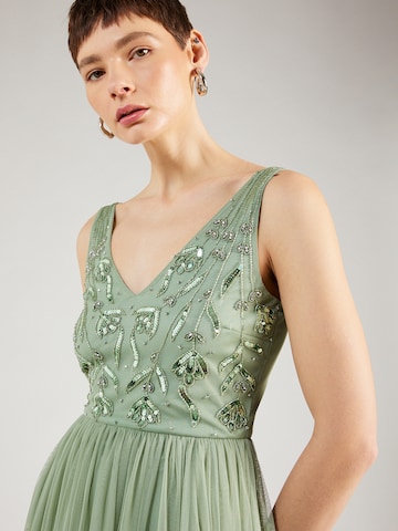 LACE & BEADS Evening Dress 'Dorothy' in Green