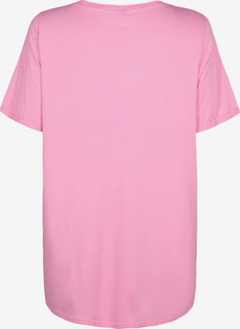 Zizzi Oversized shirt 'CHIARA' in Pink