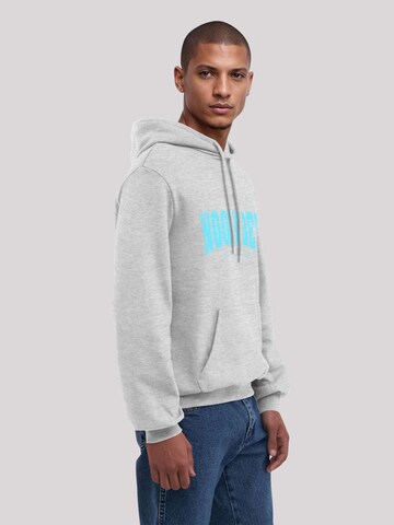 Sweat-shirt 'Knut & Jan Hamburg Noorden Collegiate Türkis' F4NT4STIC en gris