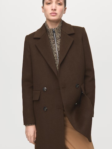 MANGO Between-seasons coat 'Dali' in Brown: front