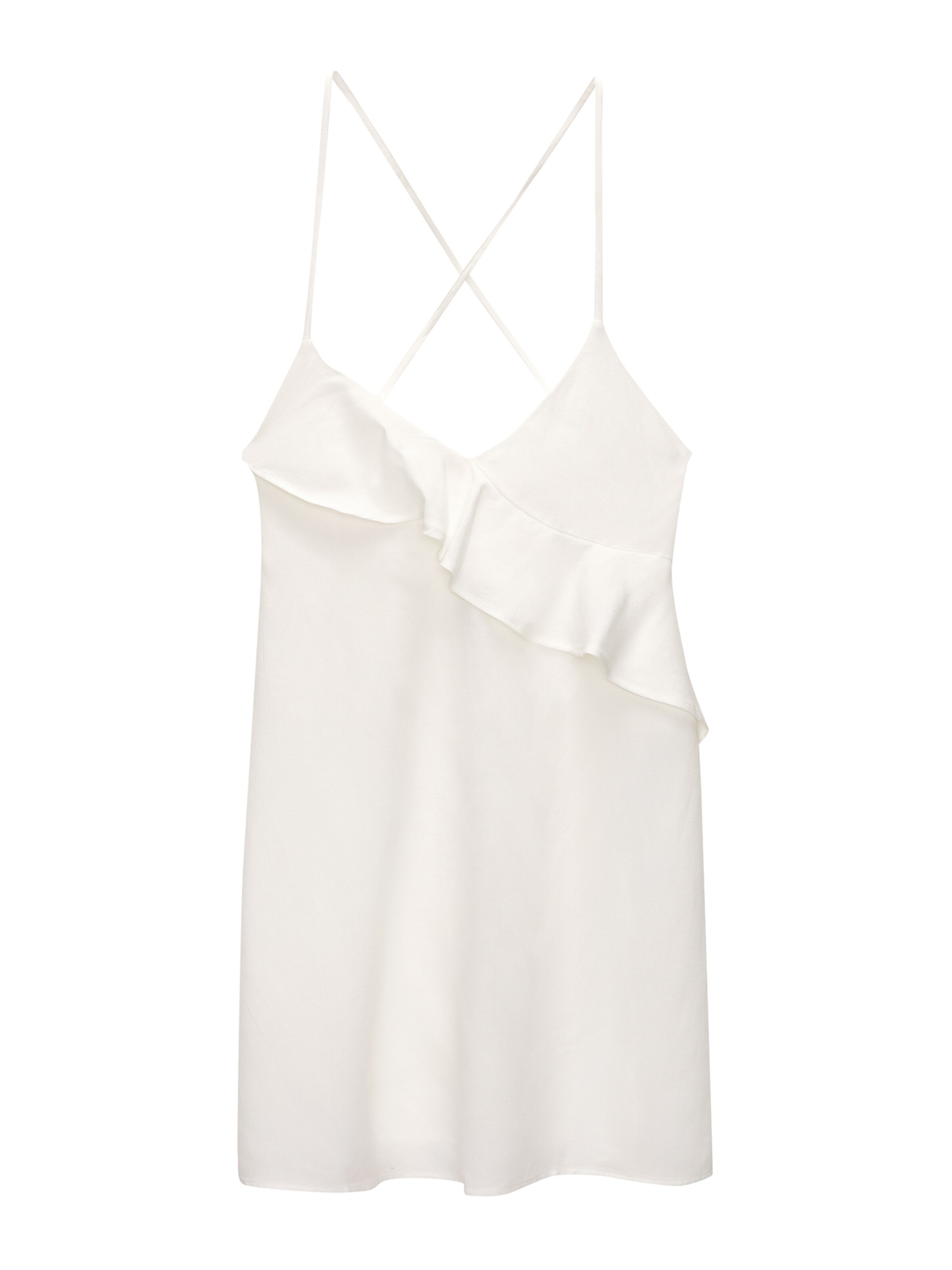 Pull&Bear Kleid in Weiß: Vorderseite