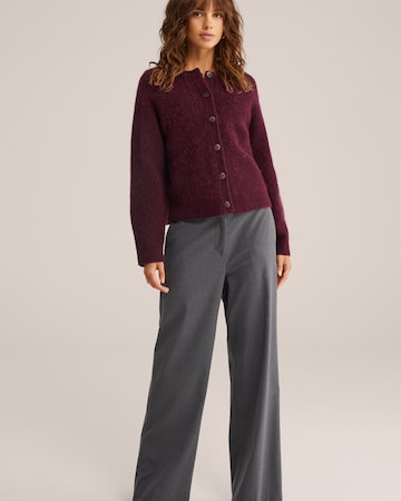 WE Fashion Knit cardigan in Purple