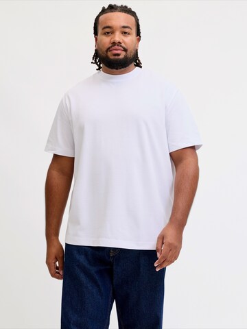 Jack & Jones Plus Shirt 'JJEBarron' in White: front