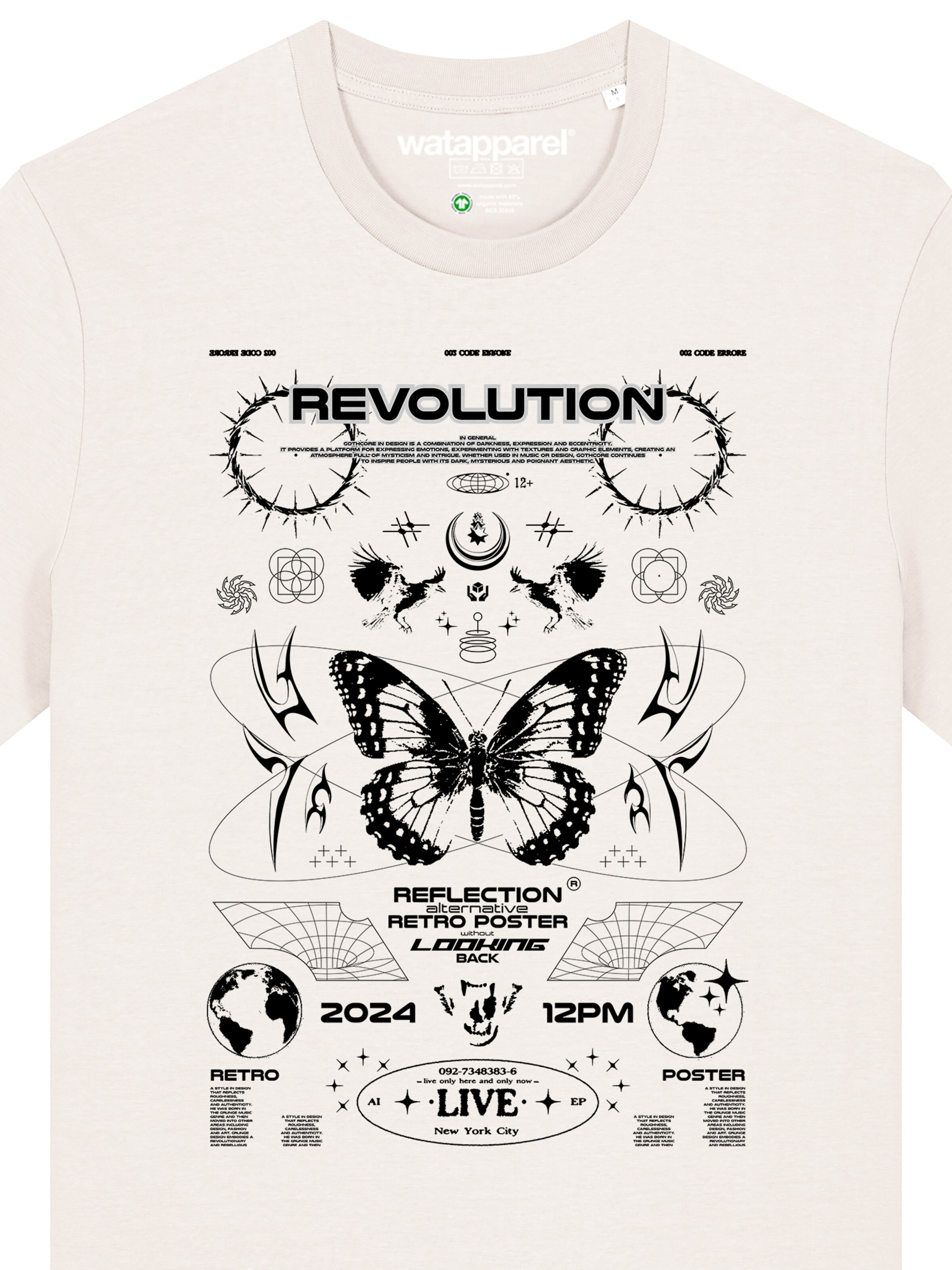 Watapparel T-Shirt 'Revolution' in Weiß