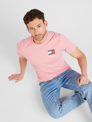 rozā Tommy Jeans T-Krekls 'ESSENTIAL'