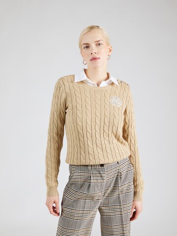 Lauren Ralph Lauren Trui in Beige: voorkant