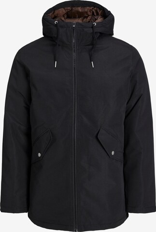 JACK & JONES Between-Seasons Parka 'Loop' in Black: front