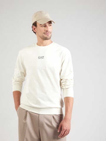 EA7 Emporio Armani Свитшот в Бежевый: спереди