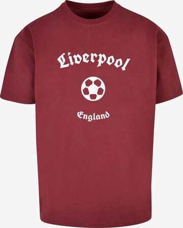 Maglietta 'Liverpool X' di Merchcode in rosso: frontale