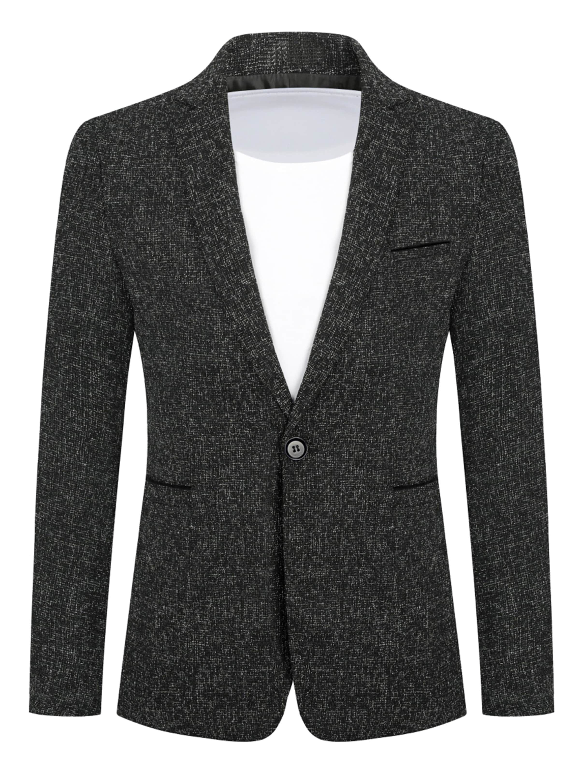 Youthup Sakko in Schwarz: Vorderseite