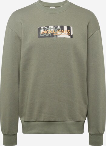 JACK & JONES Sweatshirt in Groen: voorkant