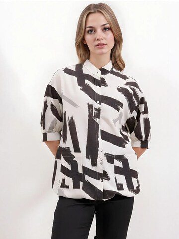 Chemisier Bigdart en blanc : devant