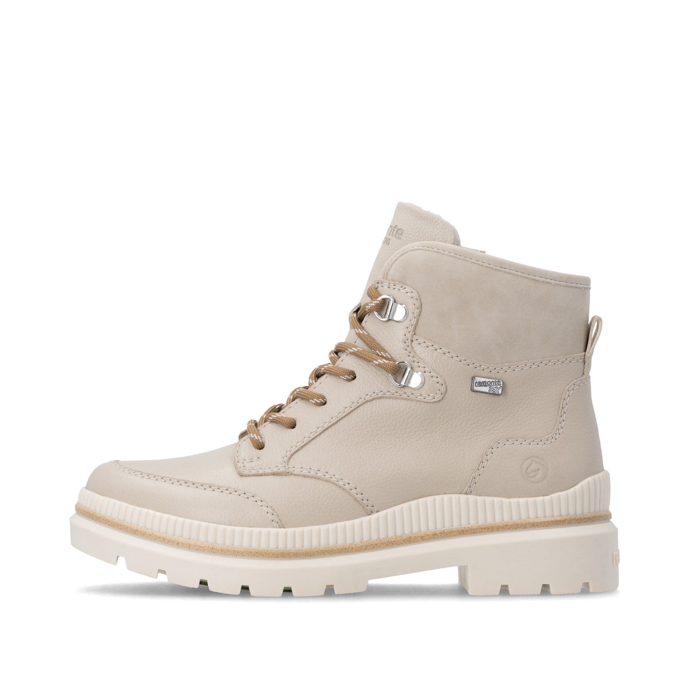 REMONTE Schnürstiefelette in Beige
