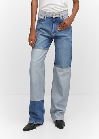 Regular Jeans 'Dorotea' de la MANGO pe albastru: față