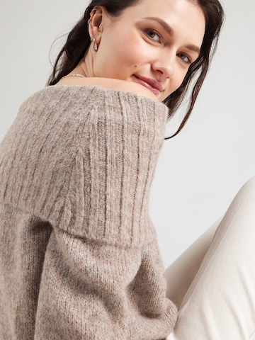 ONLY Pullover 'ONLSHINE' in Braun