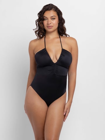 Costum de baie întreg de la Dorina pe negru: față