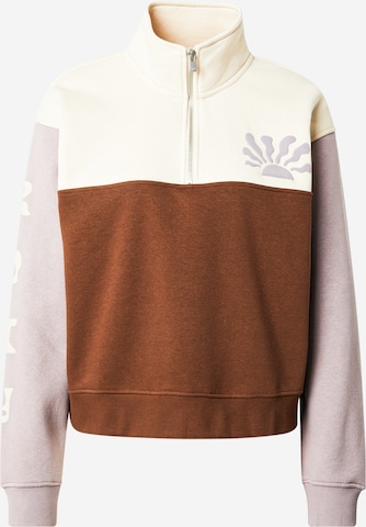 ROXY Collegepaita 'VIEW POINT BLOC' värissä ruskea: etupuoli