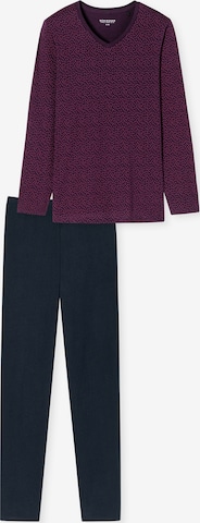 SCHIESSER Pajama ' Comfort Essentials ' in Purple: front