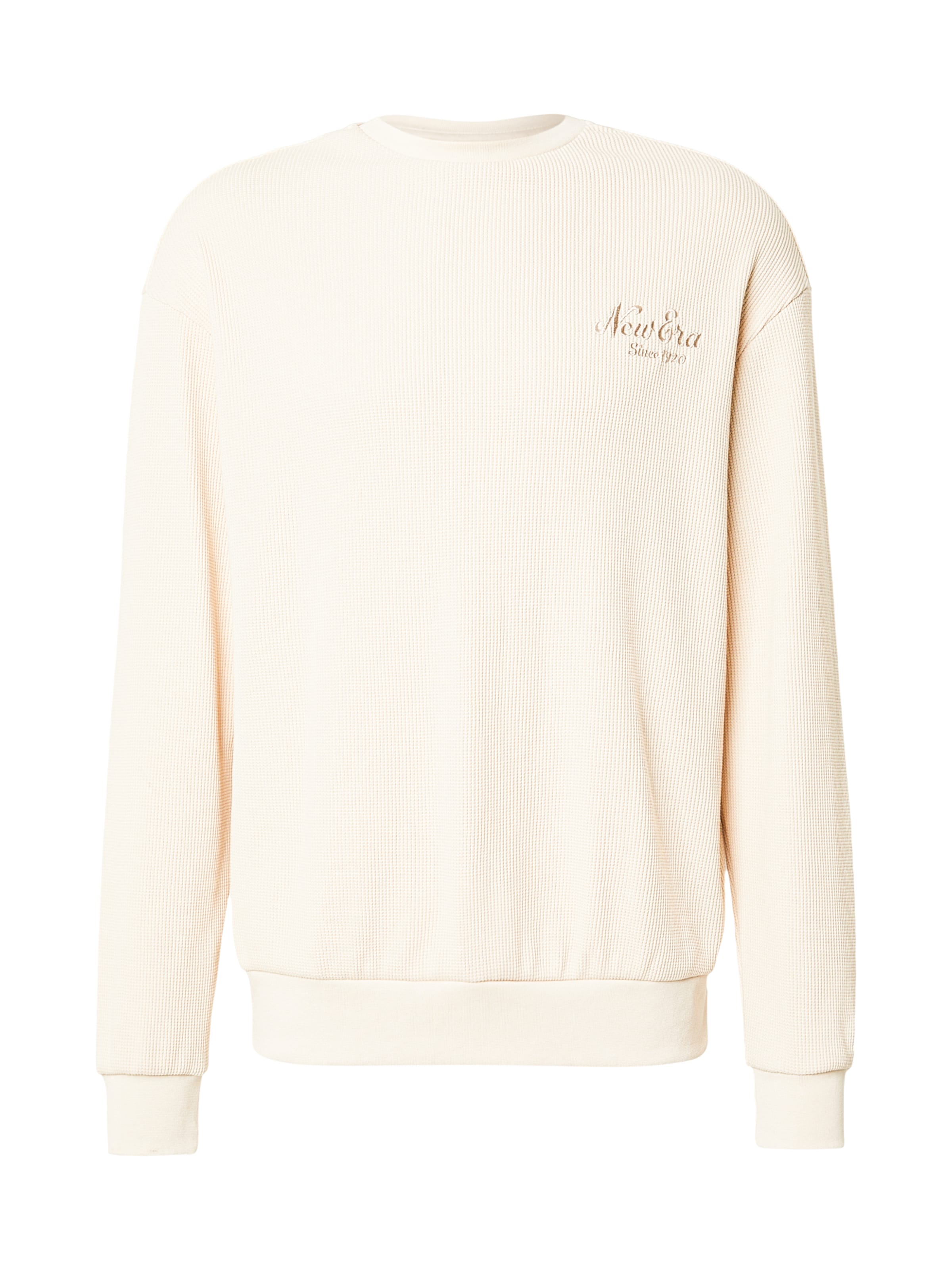 Felpa di NEW ERA in beige: frontale