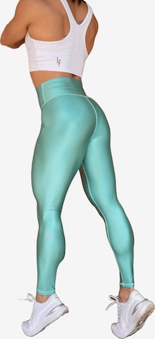 LUXFEEL Leggings 'High-Waist Pearl Shine Leggings' in Blue: front