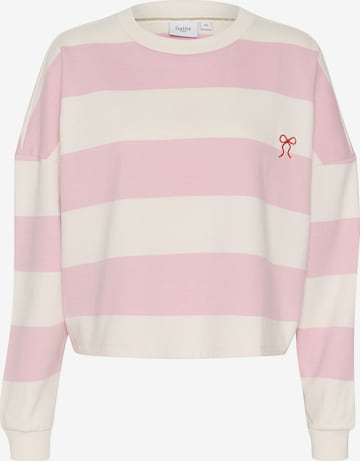 SAINT TROPEZ Sweatshirt in Roze: voorkant