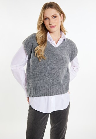 Pull-over DreiMaster Vintage en gris : devant