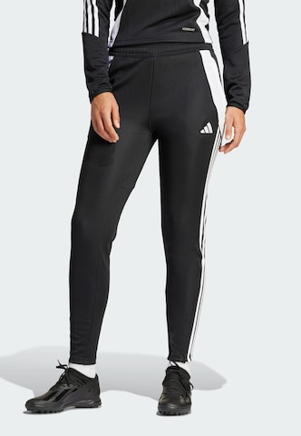ADIDAS PERFORMANCE Слим Спортивные штаны 'Tiro 24' в Черный: спереди