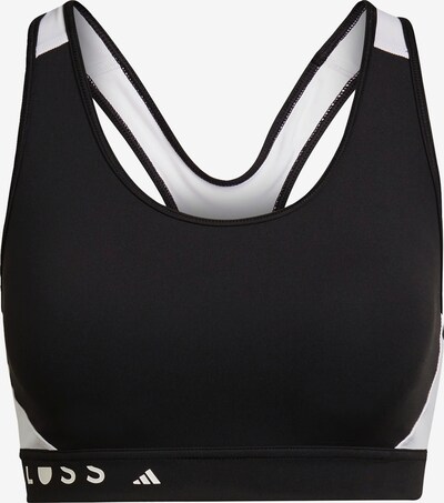 ADIDAS PERFORMANCE Sport-BH in schwarz / weiß, Produktansicht
