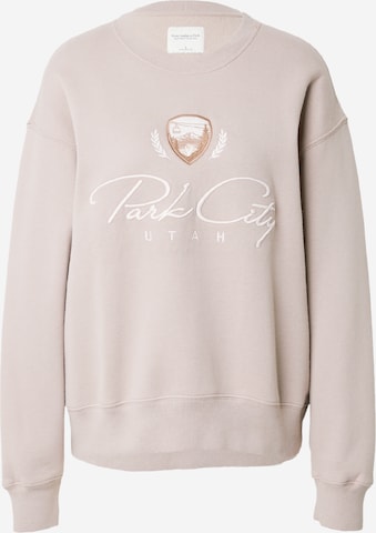 Abercrombie & Fitch - Sweatshirt 'SUNDAY' em bege: frente