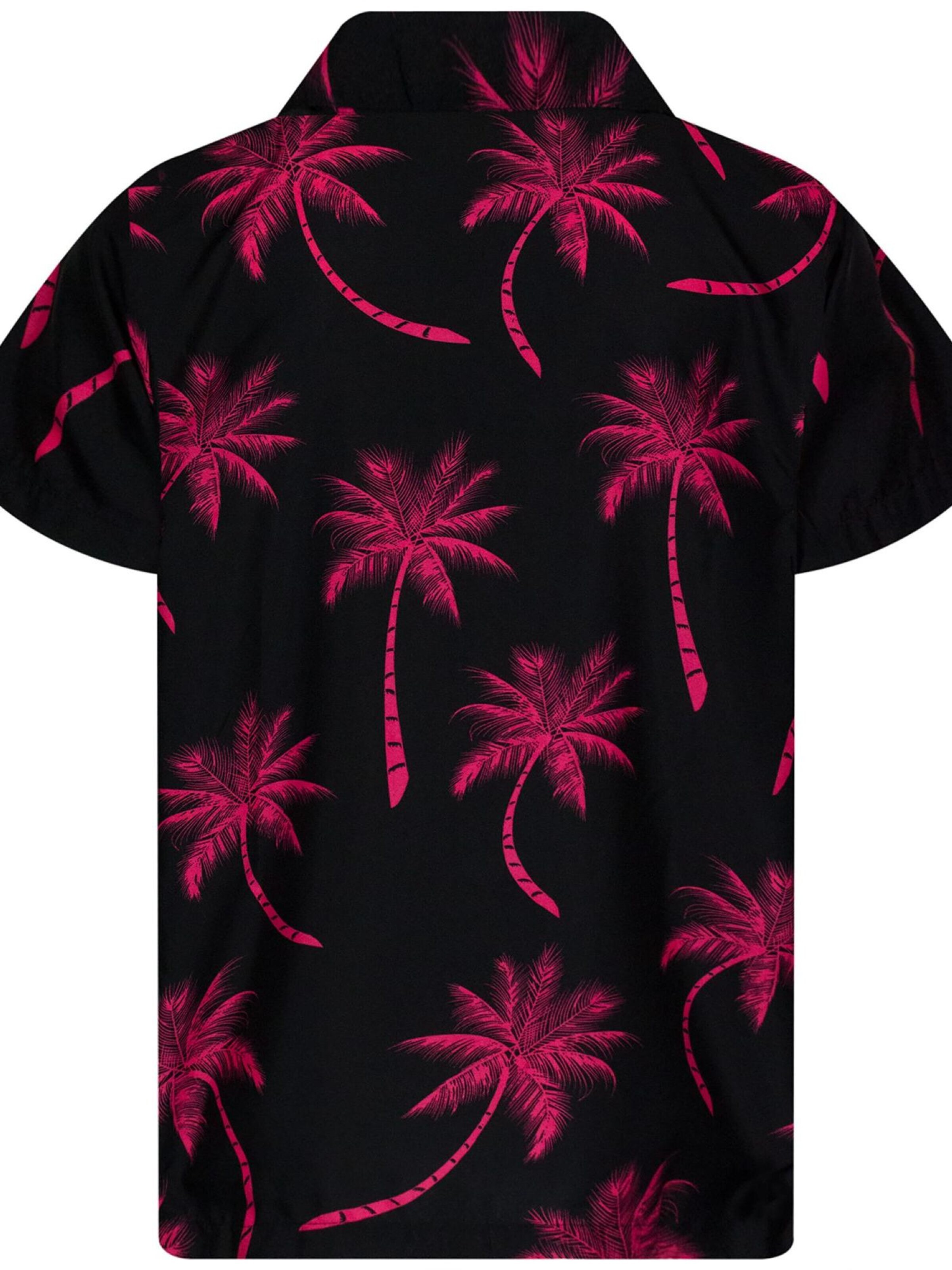 King Kameha Shirt 'Palmshadow'‌‌‌‌‌ in Rot