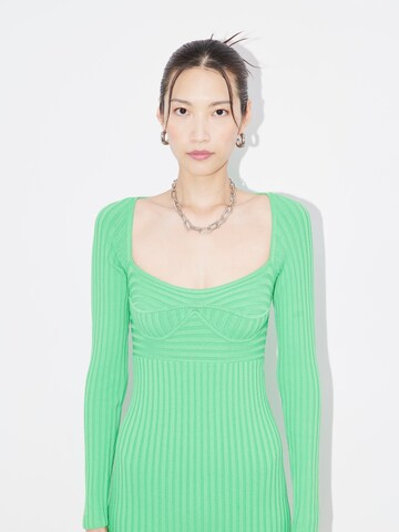 LeGer by Lena Gercke Knitted dress 'Elorah' in Green: front