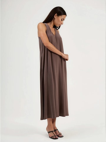 Busem Dress in Brown